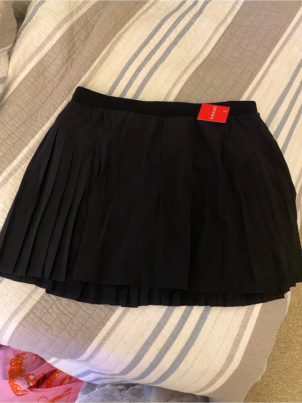 SPANX Black Pleated Mini Skirt - Picture 4 of 5